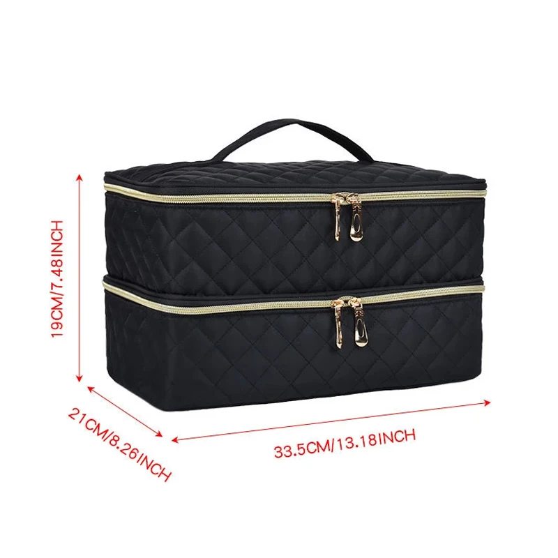 Tragbare Nagel kunst Nagellack Organizer Tasche Aufbewahrung koffer hält Taschen kosmetische Handtasche Veranstalter Reise tragen für Zubehör: Licht Grün