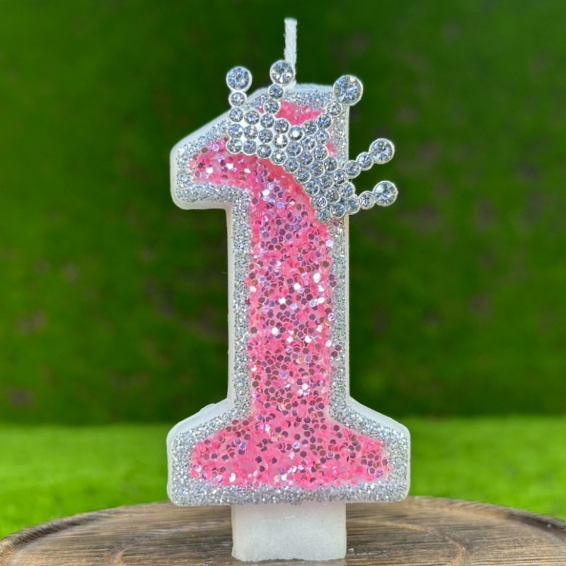 Bougie rose numéro 0 1 2 3 4 5 6789, fournitures de fête d'anniversaire pour filles, bougies décoratives pour Salons de beauté, bougie de 4 ans: cameo