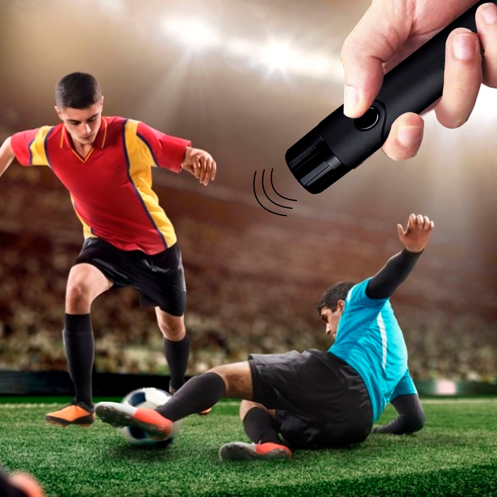 2-in-1 Electronic Flashlight Whistle Referee Tones Whistle Waterproof Emergency Whistle For Outdoor Survival Sports Events