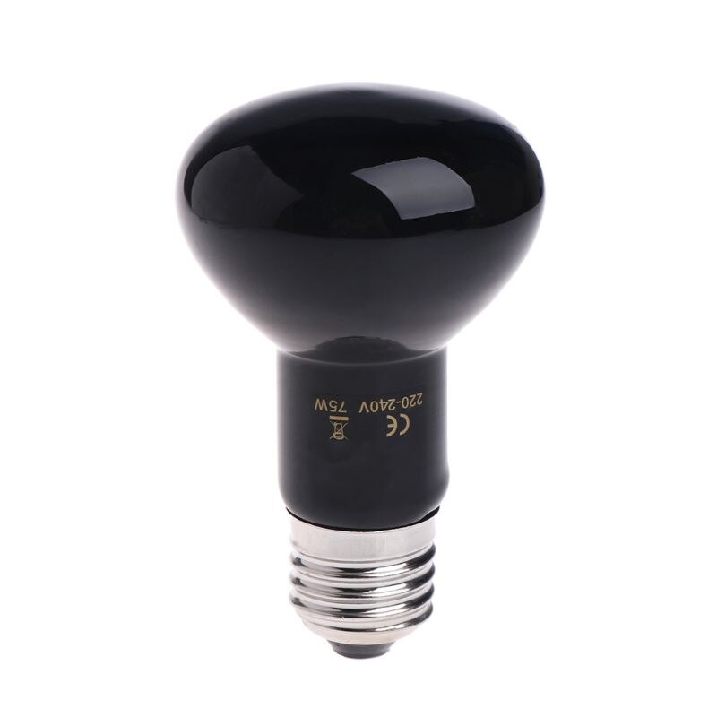 Reptile Amphibian Heat Bulb 220-240V 25W50W75W100W Infrared Emitted Night Light