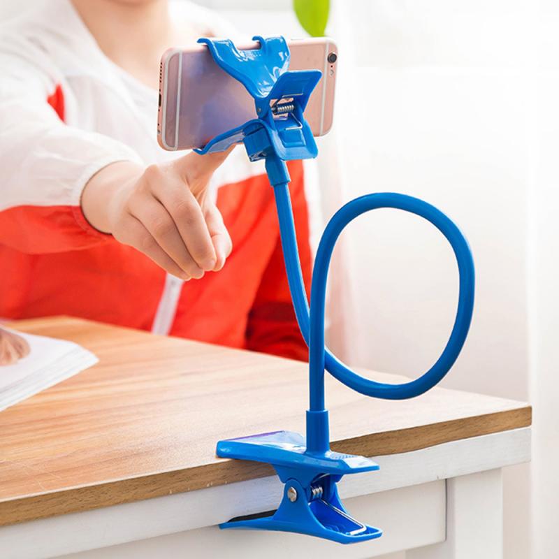 Universal perezoso teléfono móvil del soporte del sostenedor del Clip de escritorio Flexible Mesa soporte de Clips Flexible perezoso teléfono móvil soporte de escritorio
