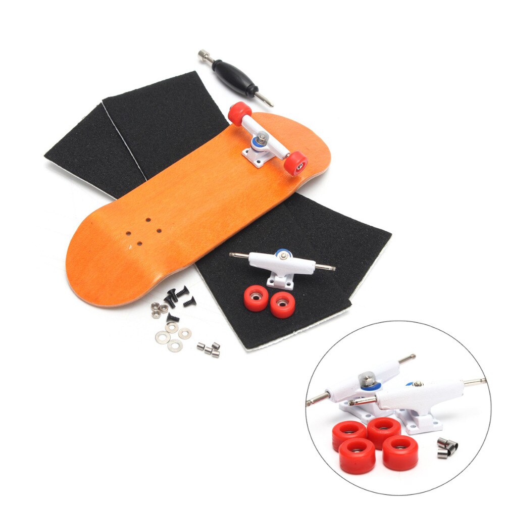 Holz Finger Skateboards Professionelle Finger Schlittschuh Gremium Holz Griffbrett mit Lagerbier Rad Schaum Schraubendreher