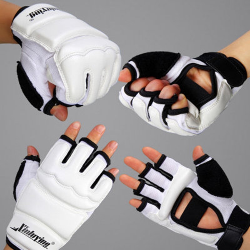 Guantes de Taekwondo para niños adultos Protector de manos WTF guantes de boxeo de Karate MMA para entrenamiento de niños