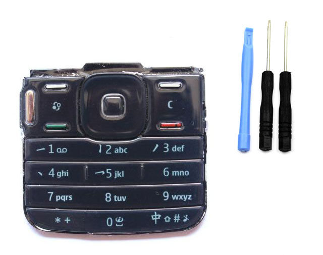 Toetsenbord Toetsenbord Knoppen voor Nokia N79 Wit Zwart Vervanging Reparatie Met Screwdrivr gereedschap