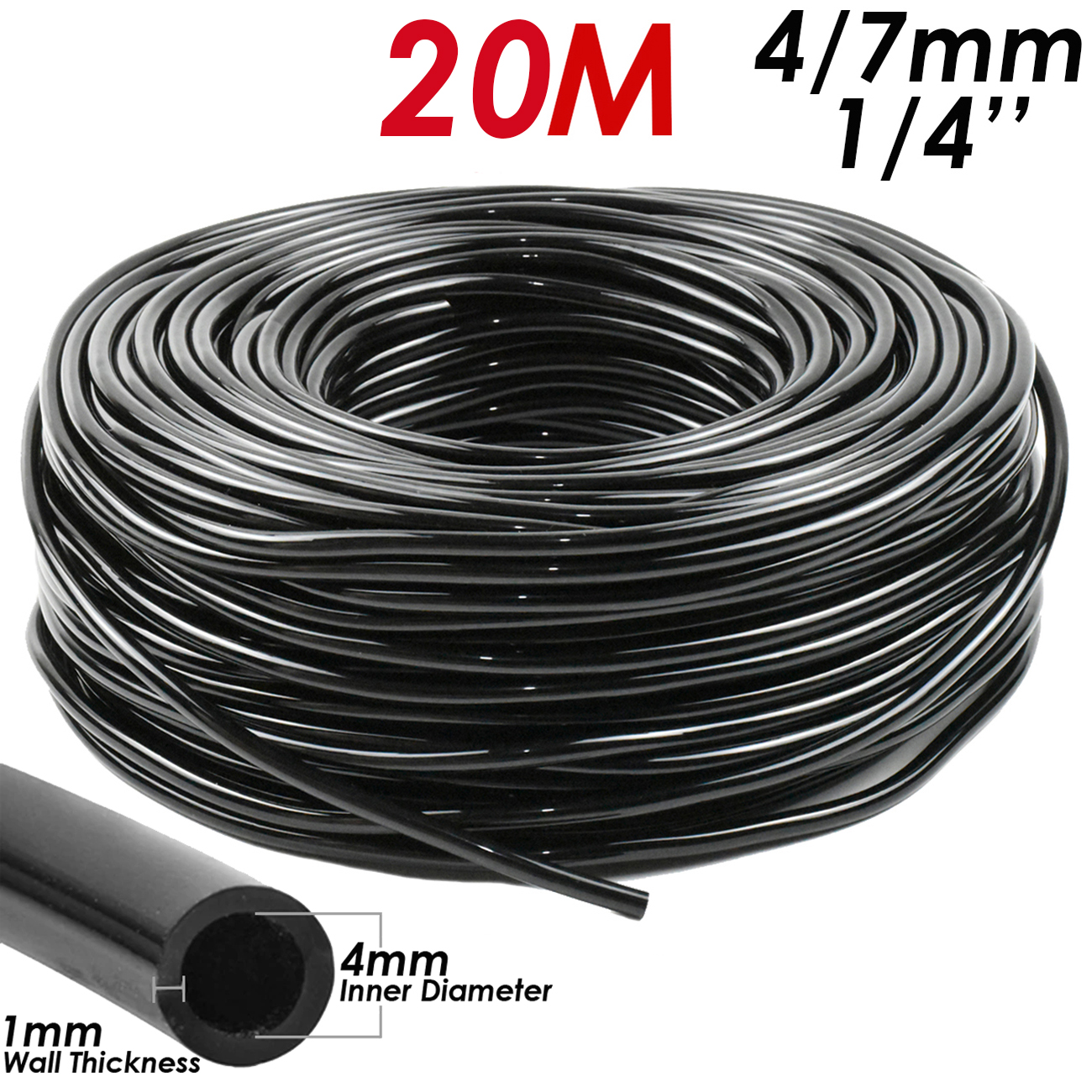 KESLA Tuin Micro Druppelirrigatiesysteem Kit 1/4 ''Dripper Sprinkler Automatische Watering Kit voor Pot Bonsai Balkon Kas: plum