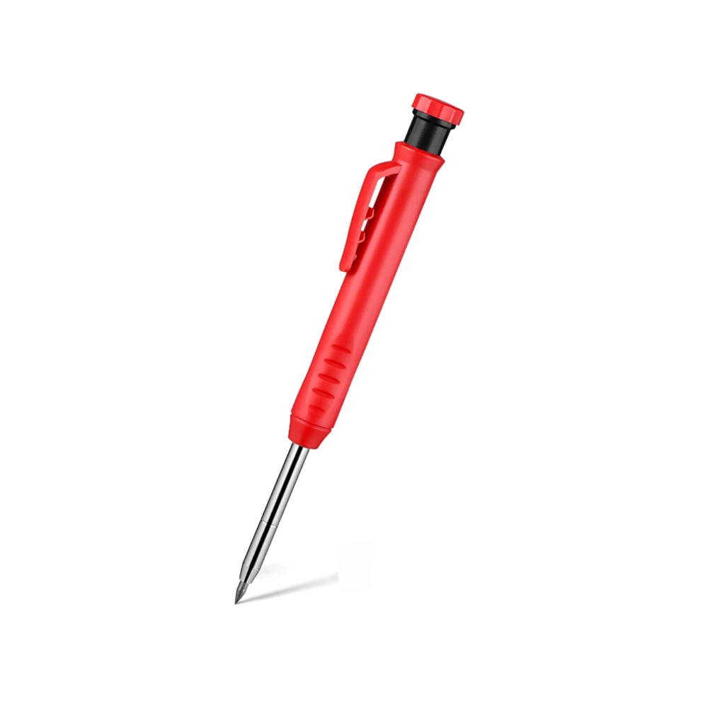 Ensemble de crayons de charpentier solide avec recharge de plomb, outils pour le travail du bois, crayon mécanique, outils de travail de Construction, traceur de marquage de menuiserie: Violet