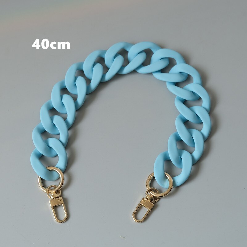 Correa de cadena de bolso de mujer versátil, cadena ancha colorida, accesorios de bolso de
