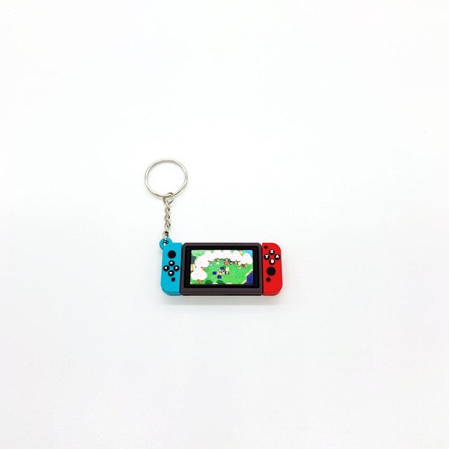 新 6 スタイルゲームどうぶつの森キーホルダーニンテンドースイッチ車キーリングチャームバッグペンダントファッションソフトゴムpvcキーチェーン: 1