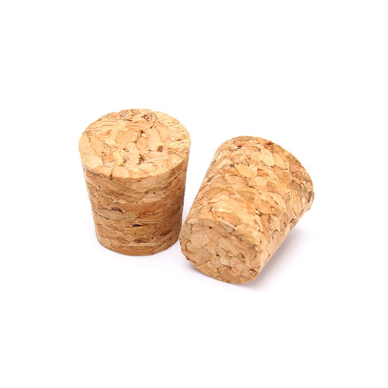 10pcs Tapered Natural Cork Bottle Stoppers Wine Corks Crafts 18*15*20mm