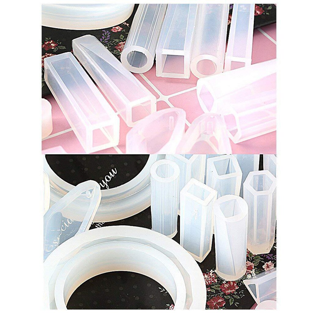 DIY Bracelet Pendant Jewelry Casting Molds, Silicone Resin Jewelry Molds Set DIY Making Tool Crafting Pendant Earrings