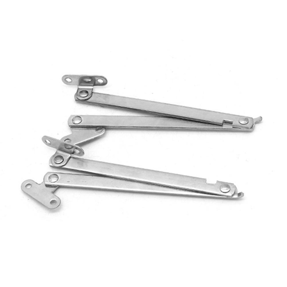 2pcs Fold Strut Folding Trolley Door Rod Furniture Cupboard Door Front Desk Foldable Lid Support Hinge Stay Hinges