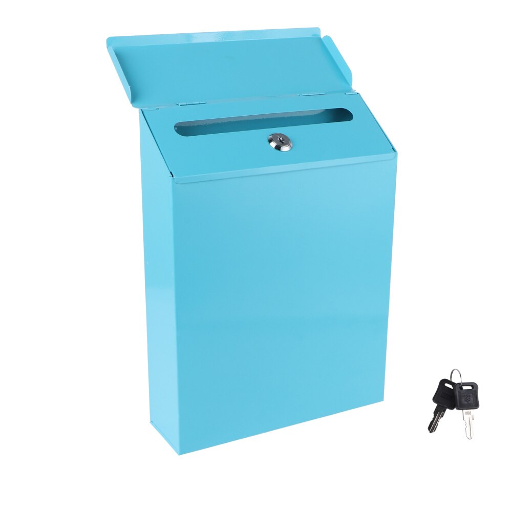 1pc European Style Letter Box Iron Mailbox Post Box Mailbox