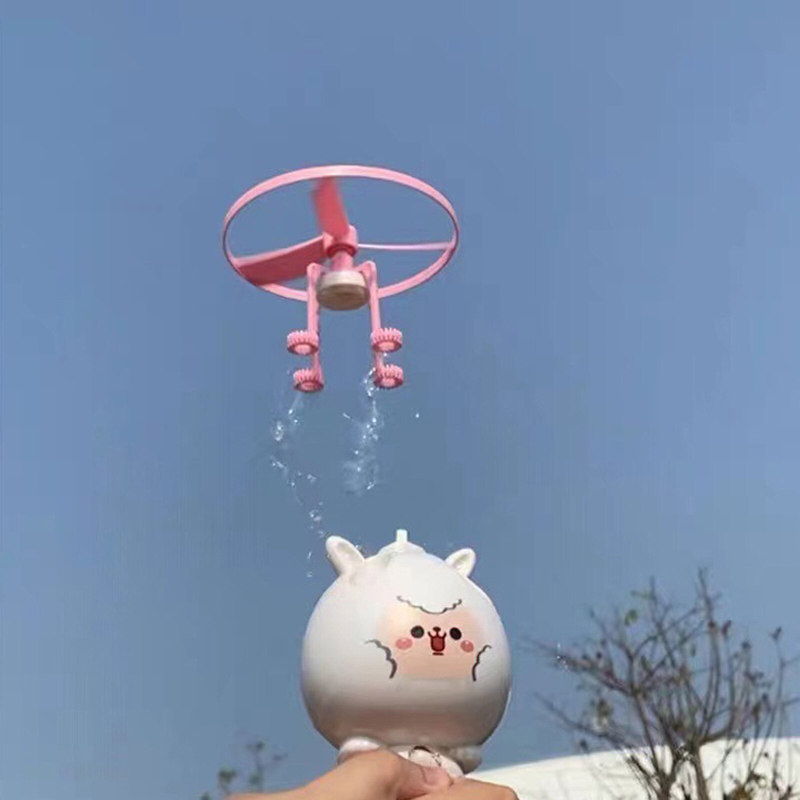 80Ml Bamboe Gragonfly Vliegende Bubble Stok Stijgende Leuke Dier Bubble Machine Outdoor Vliegende Bubble Machine Voor Kinderen Juguetes