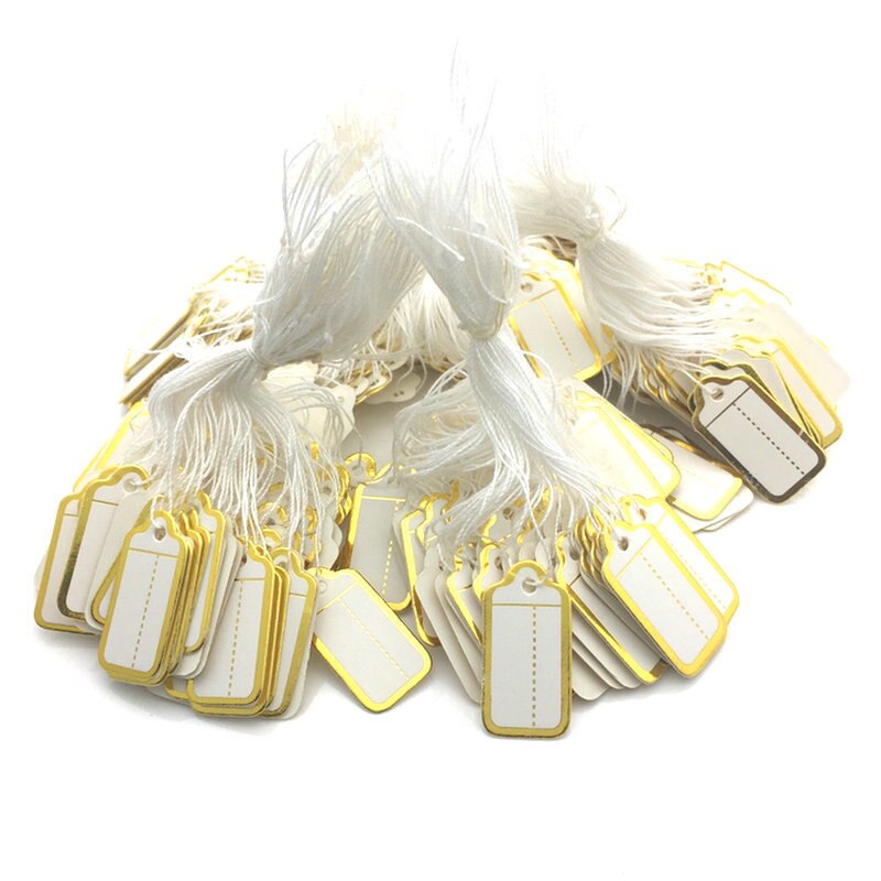 Etichetta in carta al dettaglio in oro argento promozione etichetta a prezzo incassato gioielli con etichetta a punta etichetta in stoffa accessori per gioielli prezzo da pagare