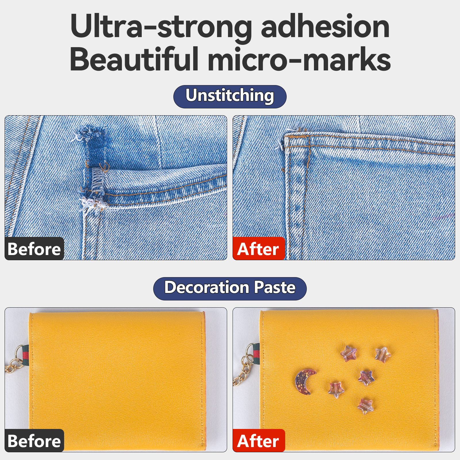 30g Fabric Sewing Glue Jeans Clothes Patching Glue Liquid Instant Transparent Fabric Clothing Repair Sew Glue Sealers Glue
