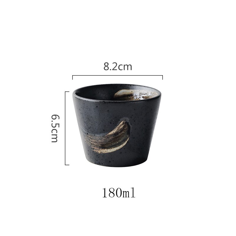 CHANSHOVA chinois style rétro Simple personnalité peint à la main en céramique tasse à eau tasse à thé porcelaine chinoise petite tasse à café H167: 4