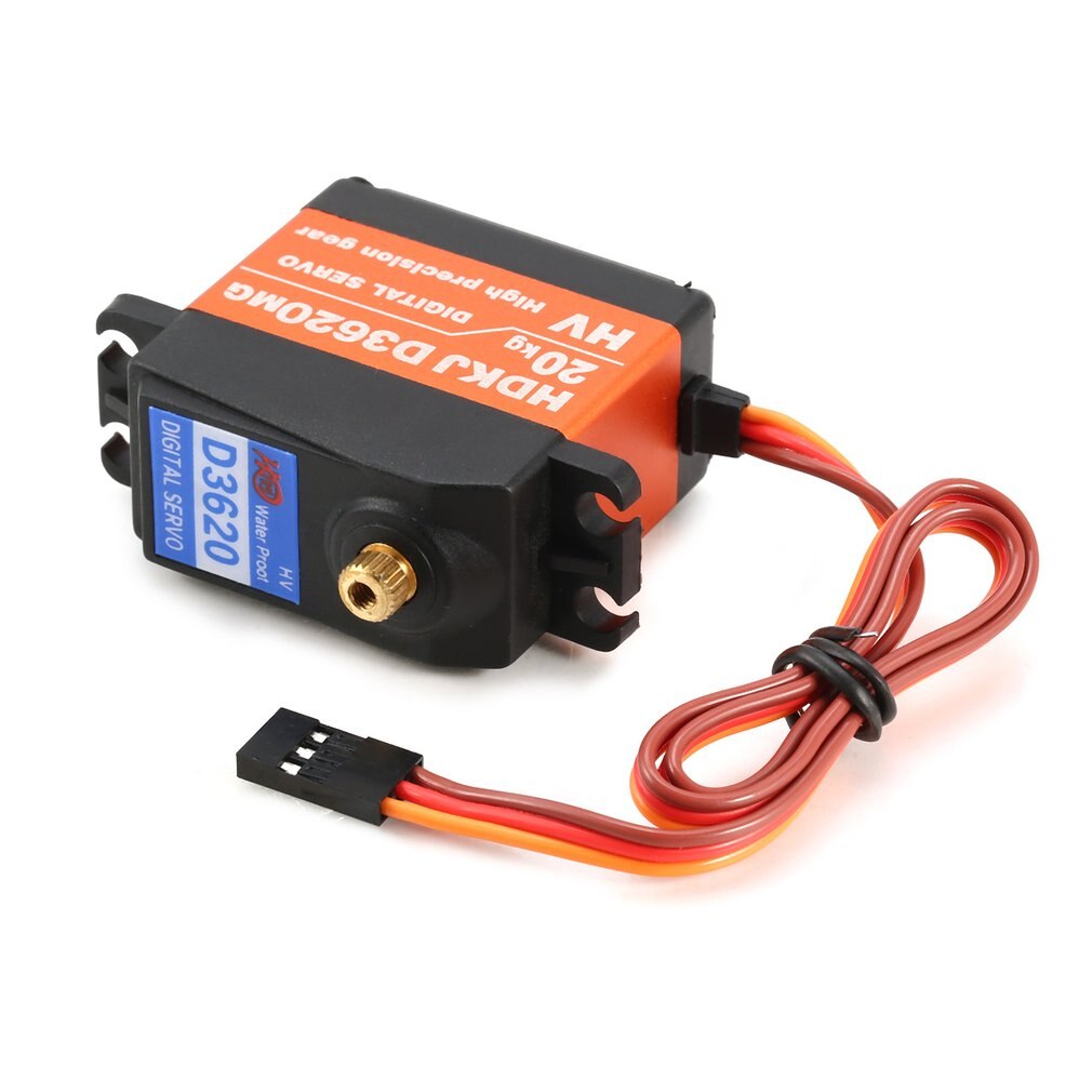 HDKJ D3620MG 20KG 180 Degree Waterproof Metal Steering Digital Metal Gear Core Servo with High Torque for RC Car Boat