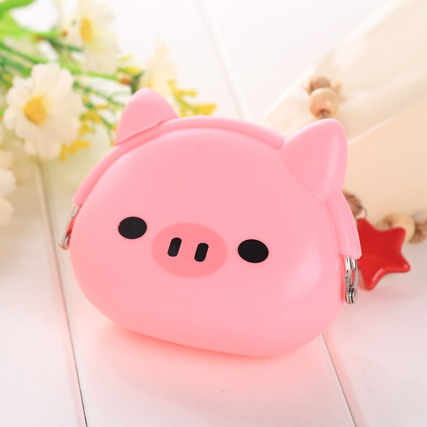 Girls Mini Silicone Coin Purse Animals Small Change Wallet Purse Women Key Wallet Coin Bag For Children Kids # F: Color 11