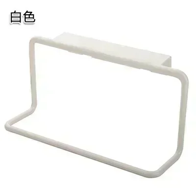 1 Stuk Handdoek Opbergrek Badkamer Keuken Plastic Handdoekrek Opknoping Houder Home Kast Deur Enkele Paal Handdoek Organizer Rack: Rood
