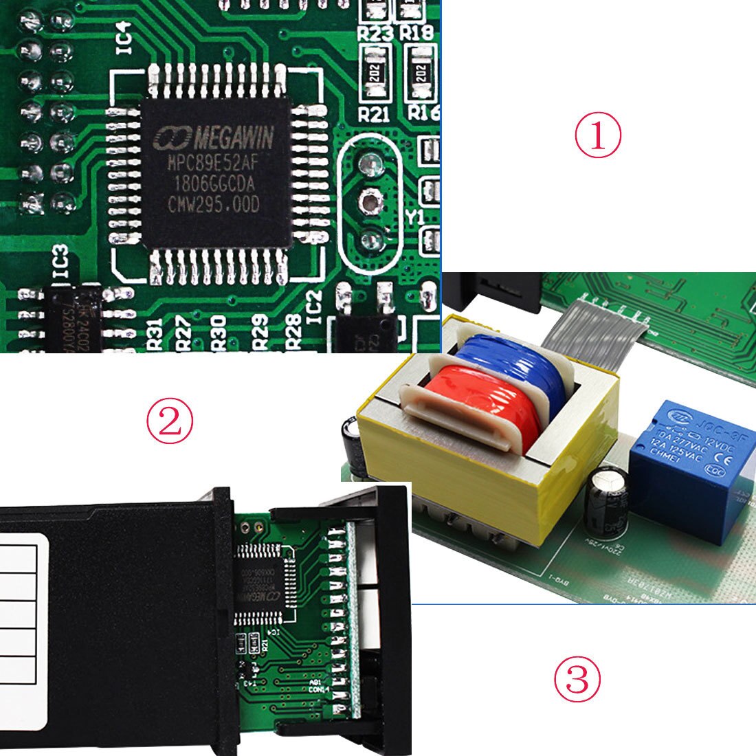 LCD Digital 220V PID Temperature Controller + Max 40A SSR + K Thermocouple PID Controller Set REX-C100
