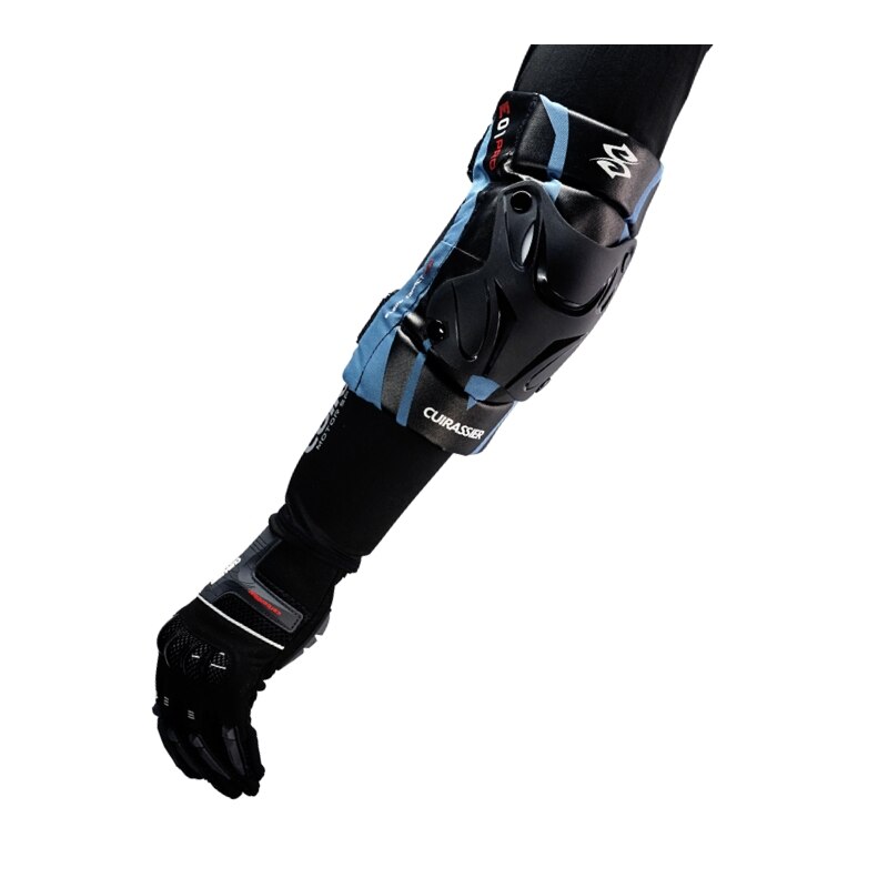 Cuirassier K01-3 Motorcycle Knee Pads Set Knee Protector Moto MX MTB Motocross Protective Gear Knee Guards Kneepad Protection: E01-3-Polar blue
