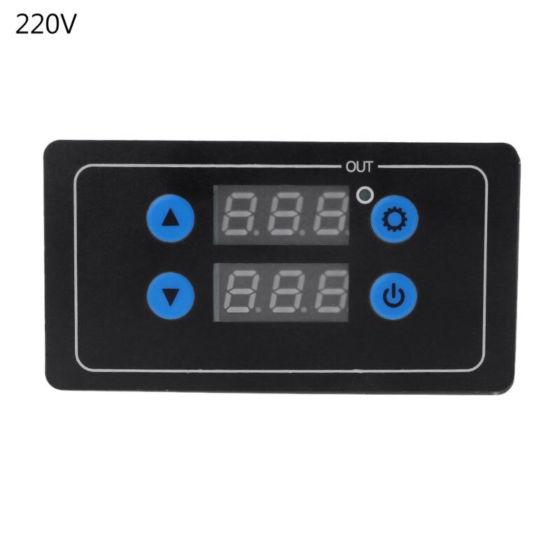 0.1s-999h afteltimer programmeerbare cyclusbesturingsmodule tijd-dagrelais dubbel display timerrelais 5v/12v/220v: 220v