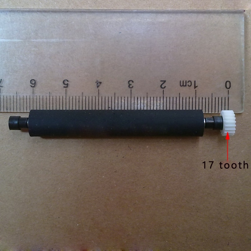 Rubberen rol voor ftp -628 mcl 101 pos 58gp 628 58gk 58mk pos printer rubberen rol as platenrol 17- tanden tandwielen