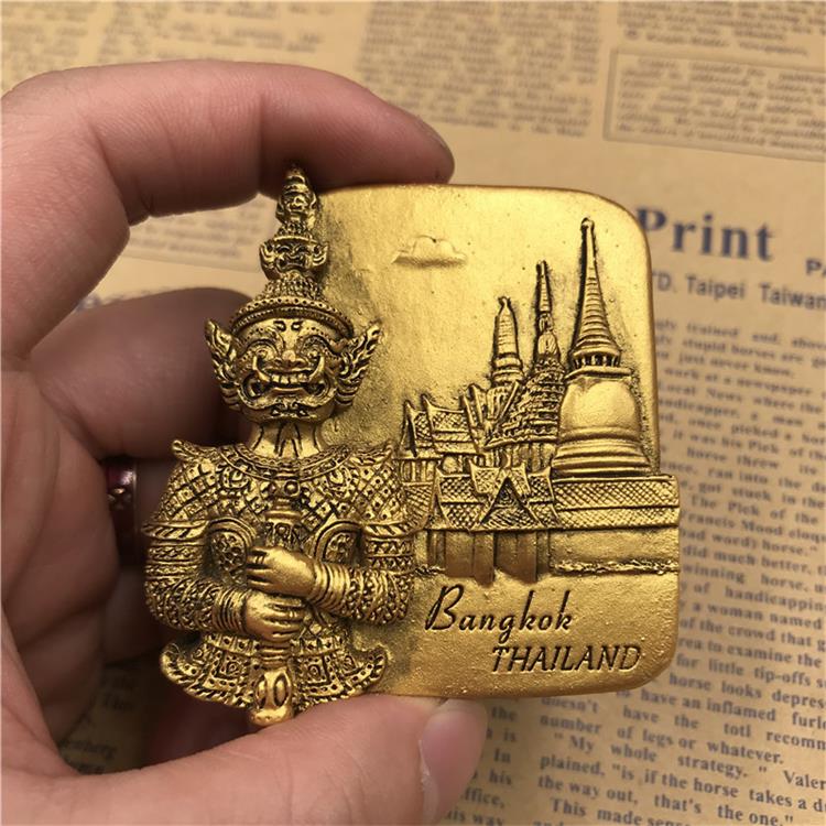 Mundo de recuerdo de imán de nevera Tailandia turística de oro Buda Phuket magnético Refrigerador imanes etiqueta de la decoración del hogar