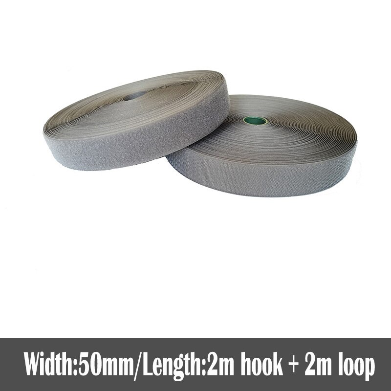50mm Width colorful no adhesive fastener tape stick clothing tape sewing magic hook loop sticker strip strap stick 2 meters: Color 15