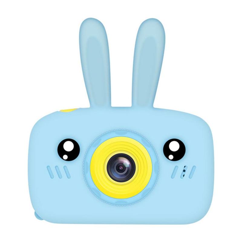 1Pc HD Digital Camera Children's Camera 2 Inch Cute Toys Toy Birthday Children's Children's Camera Cartoon 1300W Camer E5N3: Blue