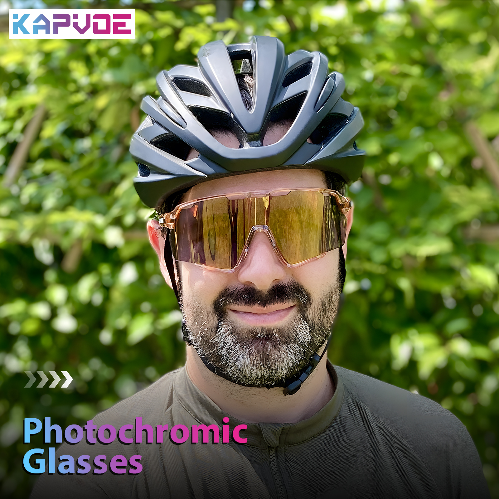 Kapvoe Meekleurende Fietsbril Sport Heren Zonnebril Voor Mannen Fiets Vrouw Outdoor UV400 Fietsbril Baseball