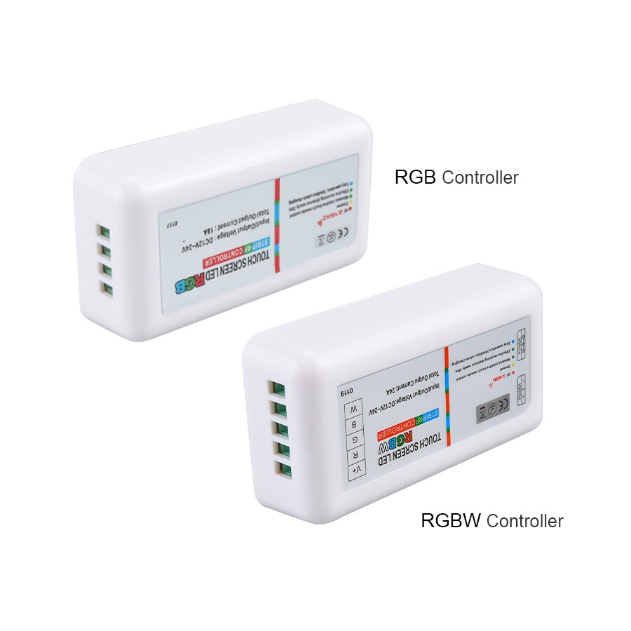 2.4g trådløse berøringsskærme led rgb rgbw controller  dc 12-24v rf fjernbetjening rgb lysdæmper anvende  to 5050 2835 rgb rgbw led strip lys