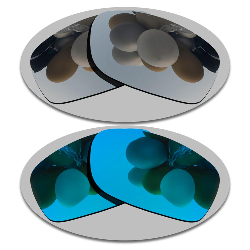 Gepolariseerde Zonnebril Vervanging Lenzen Voor-Fives Squared OO9238 Frame-Vele Variëteiten: Silver-Sky Blue