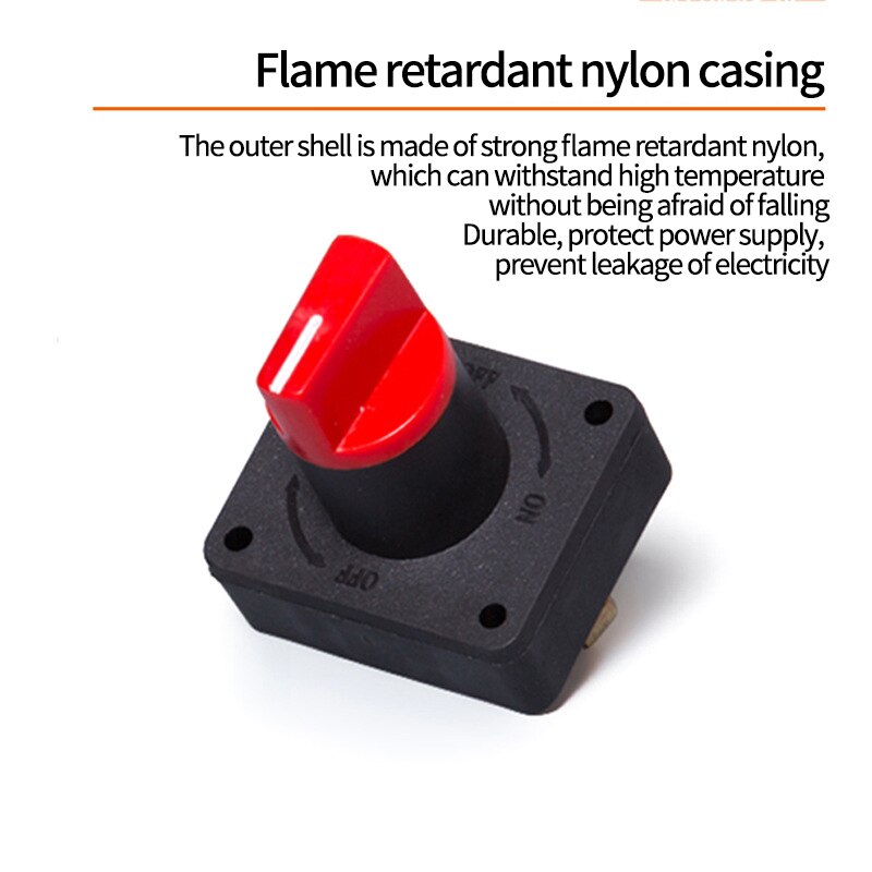 Motocykl 12V czerwony przycisk odcięcie akumulatora wyłącznik zasilania zmodyfikowany odłącznik izolatora wyłącznik izolatora obrotowego