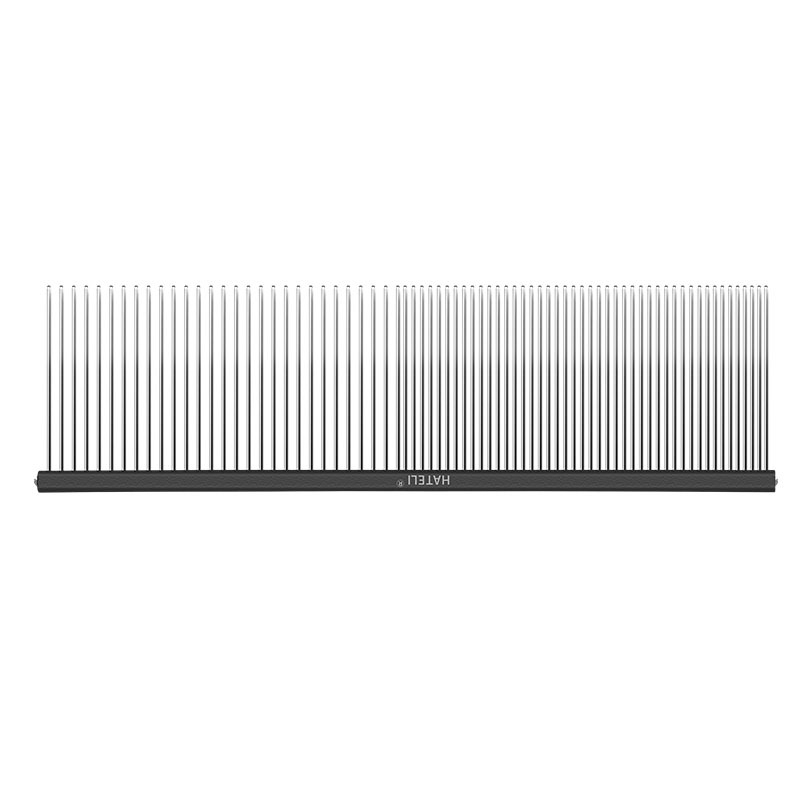 Pente de cabelo para animais de estimação, 16/19cm, para cachorro, gato, desembaraçador, corte de pele, despedida, escova, ferramenta de aliciamento para longo ​ Cabelo Encaracolado Pet: S / Verde