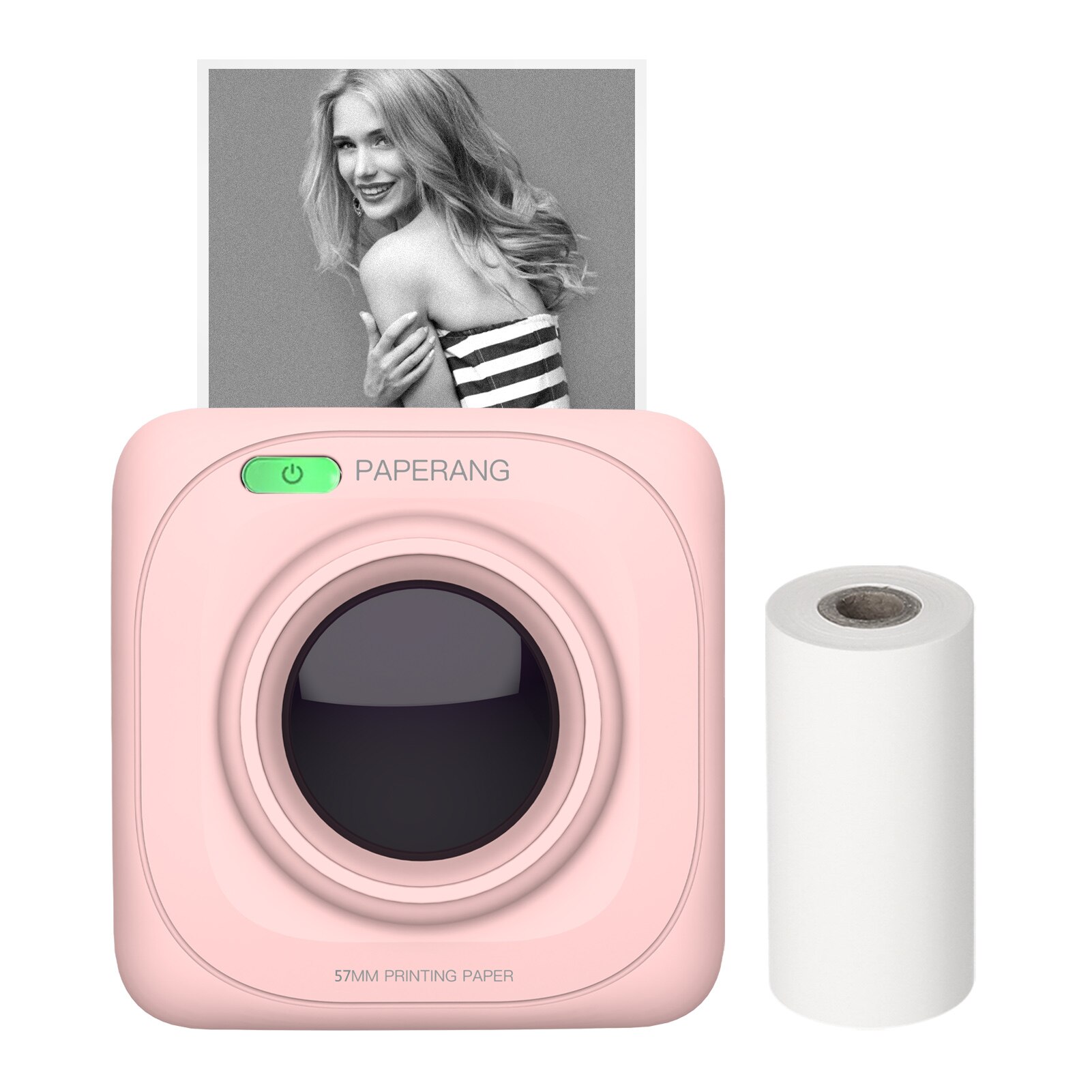 PAPERANG P1 – Mini-imprimante Photo de poche sans fil, Version globale, connexion de téléphone BT4.0, imprimante thermique Portable clairement: Pink