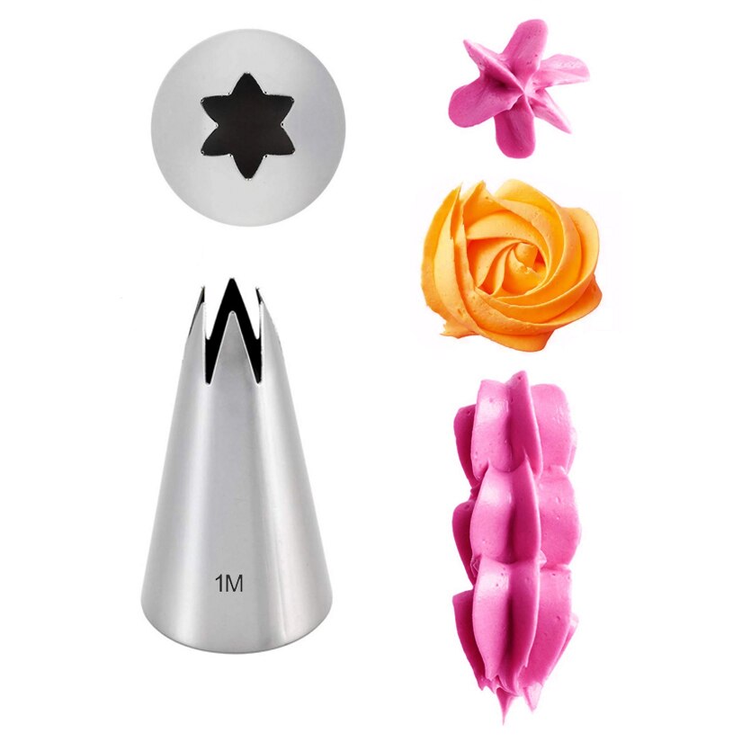 10 Stks/partij 1M Rvs Rose Bloemblaadje Icing Nozzle Decorating Tip Sugarcraft Cake Decorating Gereedschap Bakken Tools