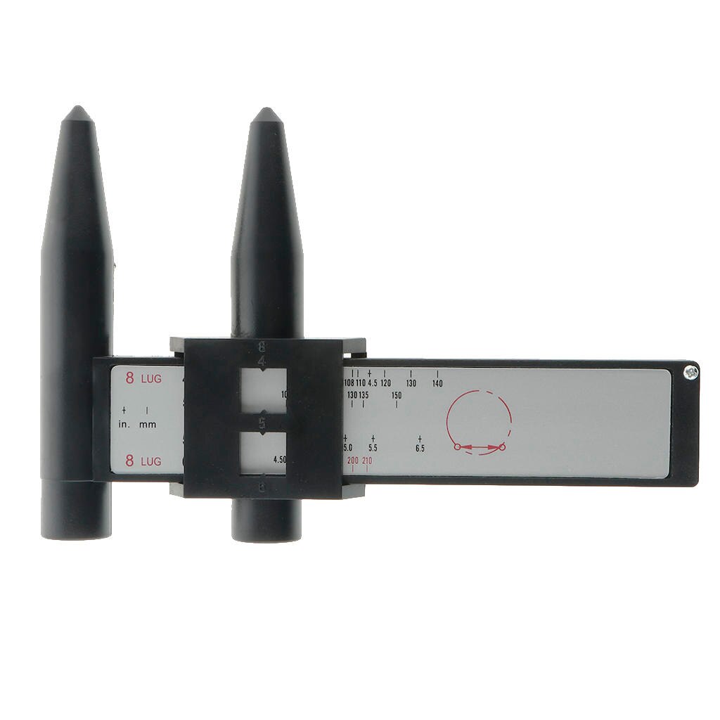 1 Pcs PCD Gauge Ruler Rim Car Wheel Bolt Pattern Measuring Gauge Tool Hole 4 5 6 8 Lug