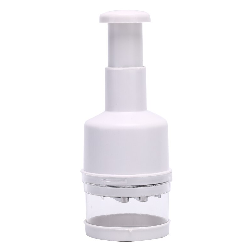 Onion Hand Chopper Pressure Garlic Onion Cutter Slap Chop Vegetable Helicopter Tomato Crusher Fruit Vegetable Tool Slicer Gadget: White