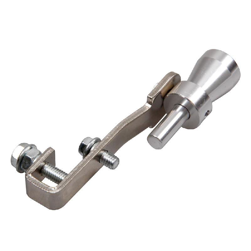 Universal Car Turbo Sound Simulator Muffler Silver S / M / L / XL Fit for Motorcycle / Car Straight Muffler