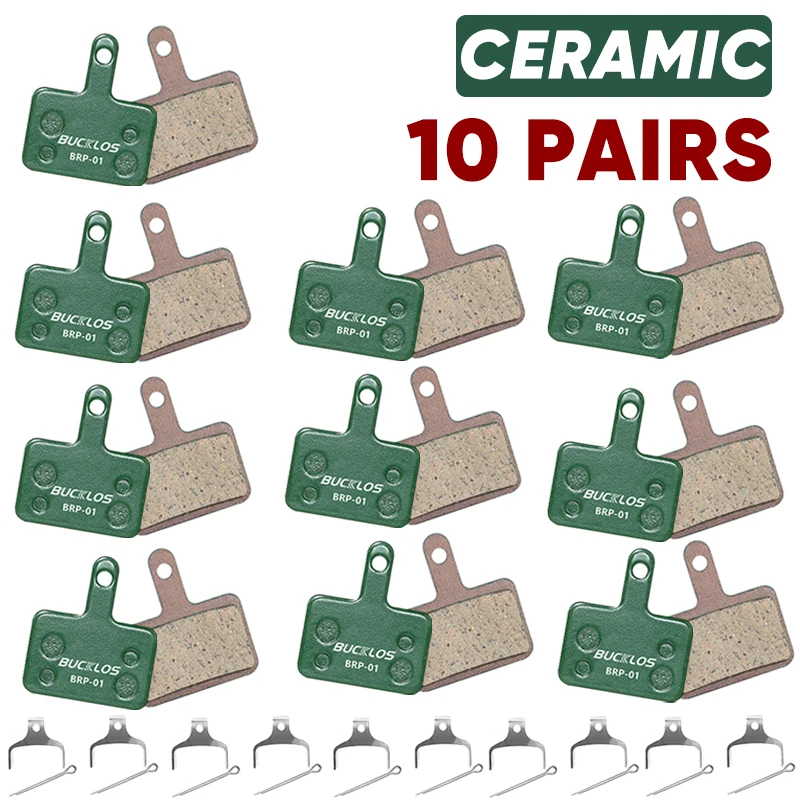 Plaquettes de frein à disque hybrides en céramique pour vélo de route de montagne, pièce de disque, BUCKKubMTB, WinterMANO MT200 B01S B05S: Gris clair