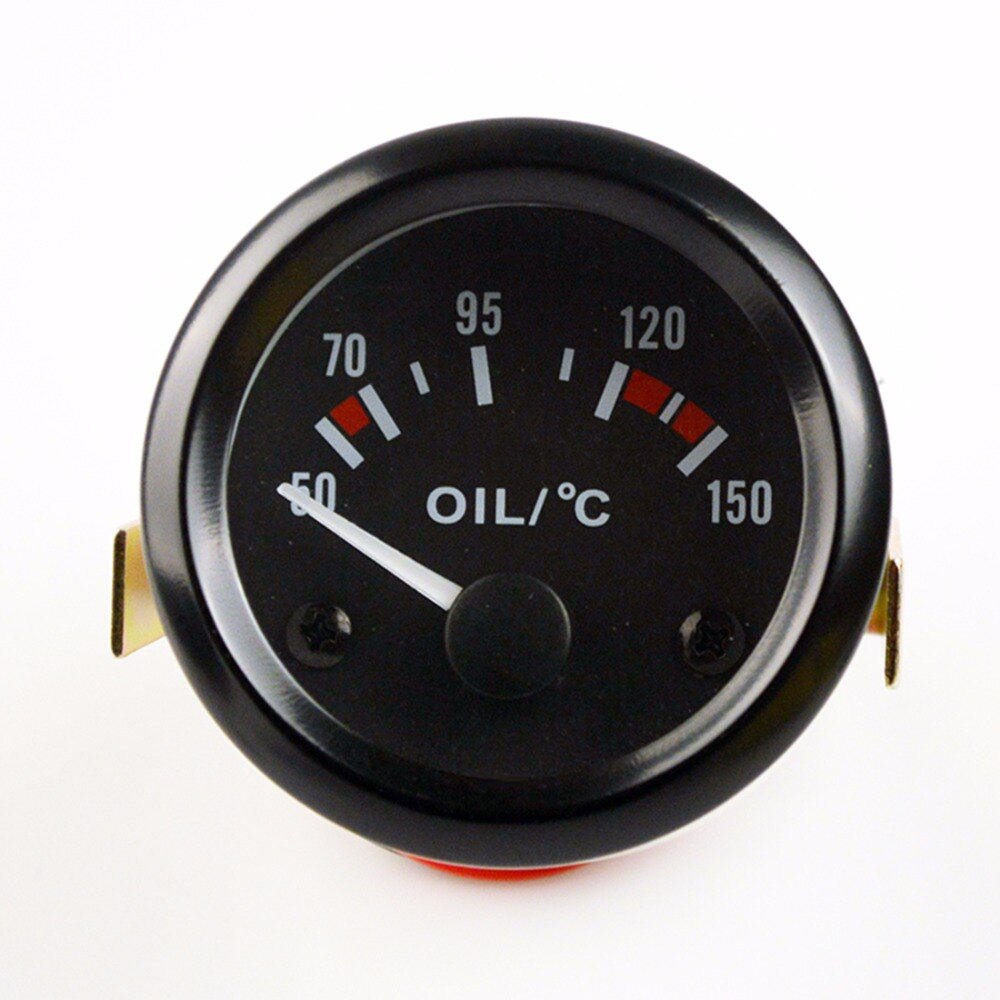 DRACHEN Messgerät Öl Temp Auto Messgerät 2 "52mm 12 V Instrument 50 ~ 150 Celsius Celsius/122 ~ 302 Fahrenheit Temperatur Schwarz Lünette