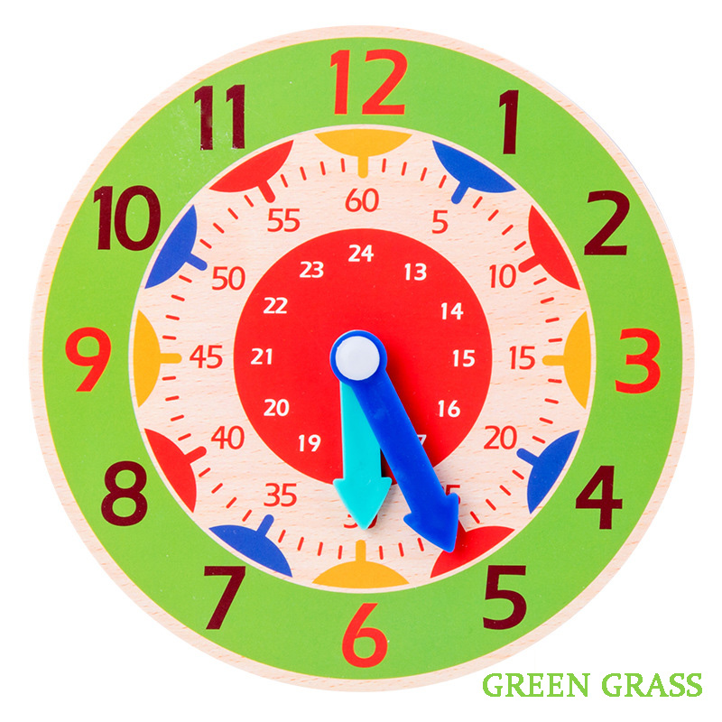 Elementary School Clock Model Toys Children Clock Mathematics Teaching Aids Hourly Toys For Students To Recognize Time: D