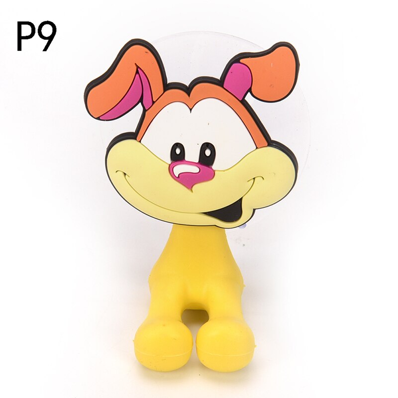 24 colors Wall Suction Holder Tool Animal Cute Cartoon Suction Cup Toothbrush Holder Bathroom Accessories Set: P9