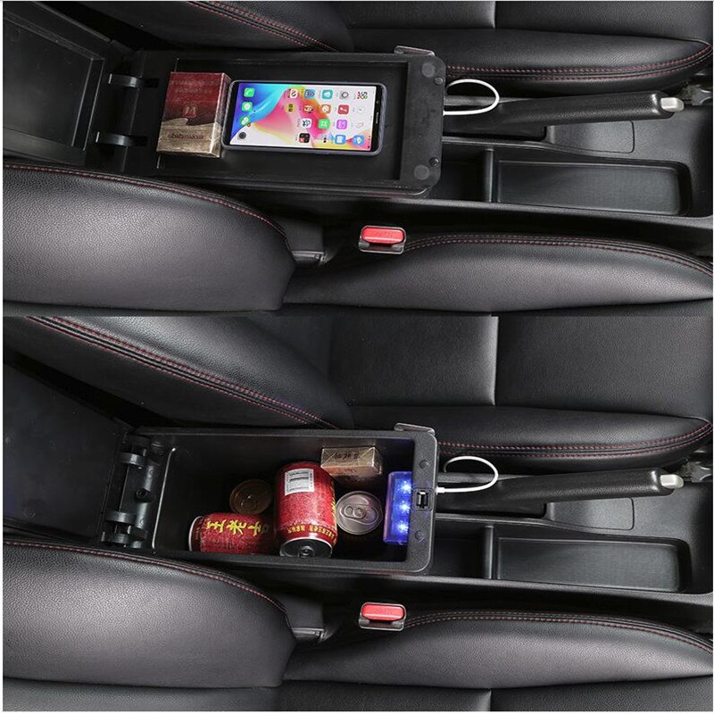 Für Suzuki VITARA Kasten für armlehne SUZUKI Vitara schlagen-freies zentrale lagerung Kasten Auto innen armlehne schicht Dual usb wiederaufladbare