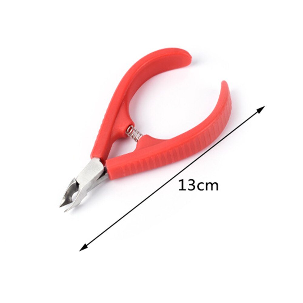 Cortauñas para dedos de los pies, cortauñas para pies, cortauñas para paroniquia, tijeras para Podología, pedicura, herramienta para el cuidado de los pies, Punta encarnada, 1 Uds.: red