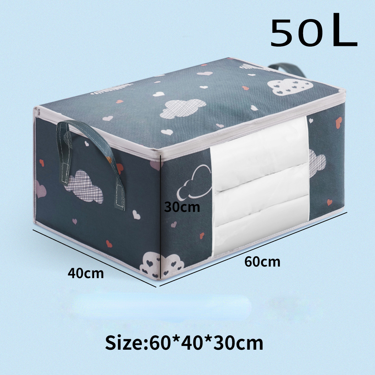 Non Woven Cotton Quilt Storage Bag Large Capacity Clothing Cotton Quilt Mobile Luggage Moisture Proof And Dustproof Portable Bag: PURPLE