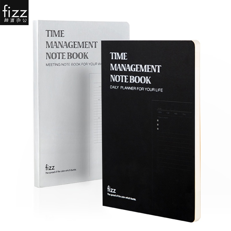 Fizz Time Management Notebook A5 Dagelijkse Planner Journal Boek Voor Bedrijven 96 Pagina 'S Notebook Voor Student Voor Kantoor Plan Boek