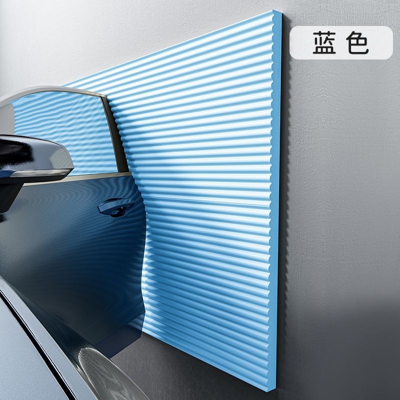 2M/4CM Garage Muurbeschermer Sticker Autodeur Hoekbescherming Spons Pad Anti Kras Veiligheid Parkeren Garage Pijler Bescherm Mat: Lavendel