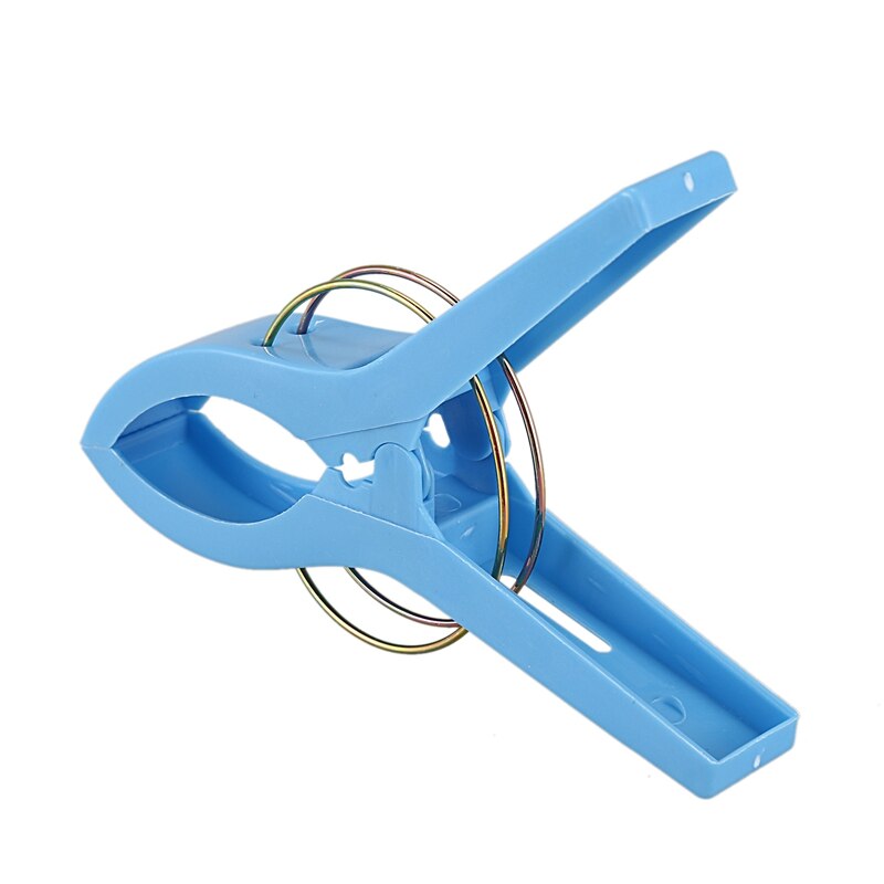 Pak  of 8 grote, felgekleurde plastic strandlakenknijpers met clips voor zonnebanken, verschillende kleuren
